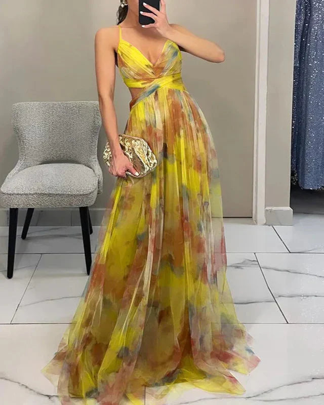 Women's Floral Dress | Maxi and V-Neck