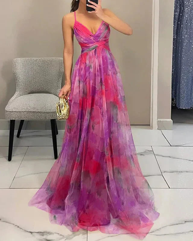 Women's Floral Dress | Maxi and V-Neck