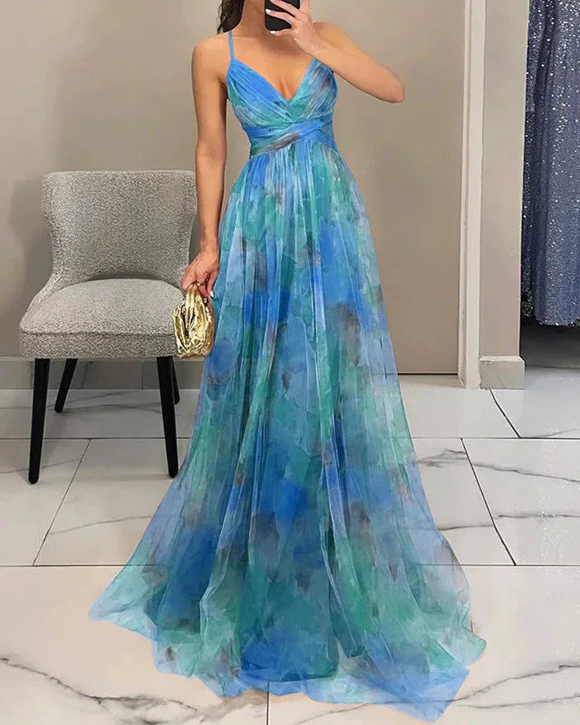 Women's Floral Dress | Maxi and V-Neck