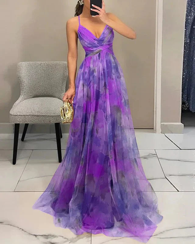Women's Floral Dress | Maxi and V-Neck