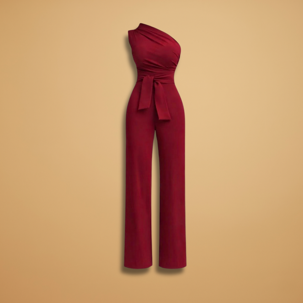 Women's Formal Jumpsuit | One Shoulder and Wide Leg