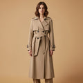 Women's Spring Trench Coat | Belted and Double-Breasted