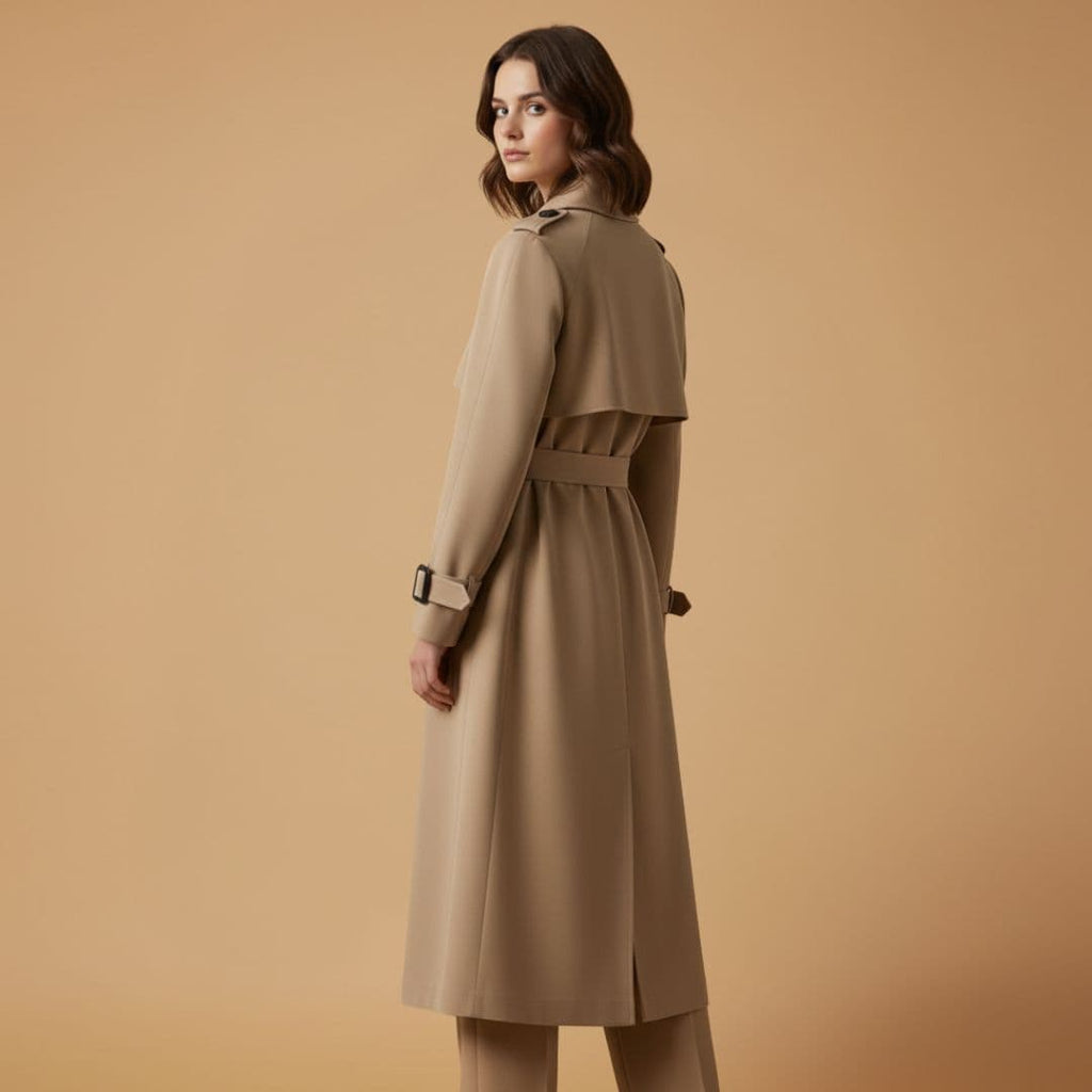 Women's Spring Trench Coat | Belted and Double-Breasted