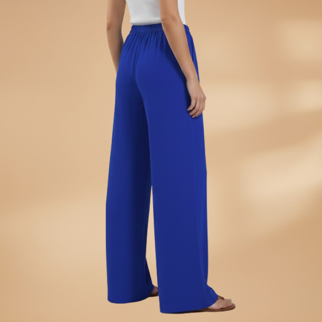 Women's Wide Trousers | Drawstring and Pockets