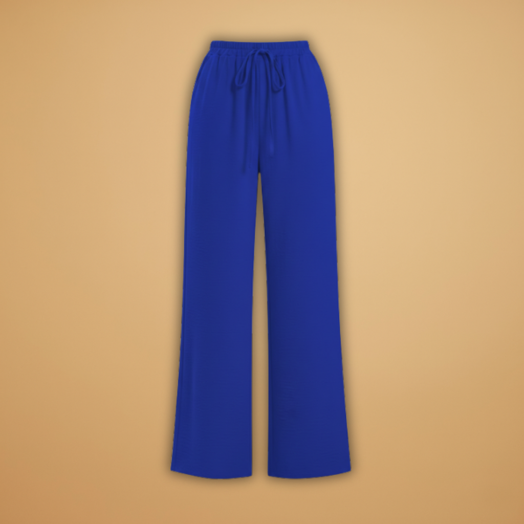 Women's Wide Trousers | Drawstring and Pockets