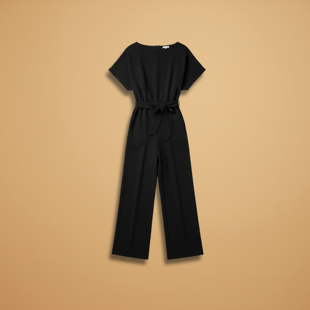 Women's Casual Jumpsuit | Belted and Wide Leg