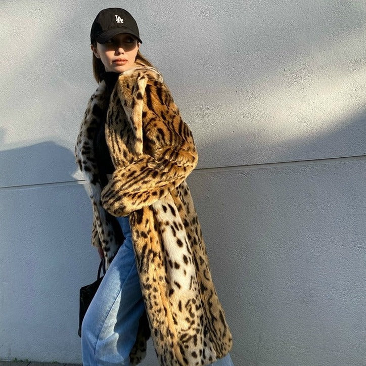 Women’s Leopard Print Coat | Longline Jacket