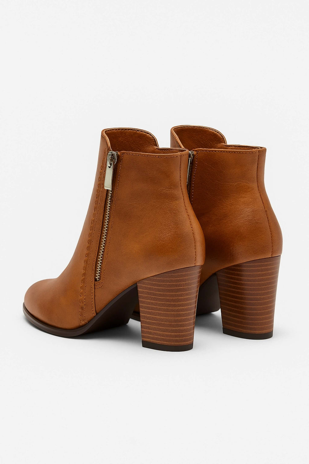 Women’s High Heel Ankle Boots | Zip Up Closed Toe