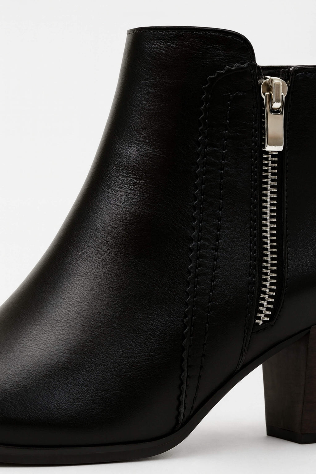 Women’s High Heel Ankle Boots | Zip Up Closed Toe