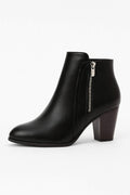 Women’s High Heel Ankle Boots | Zip Up Closed Toe