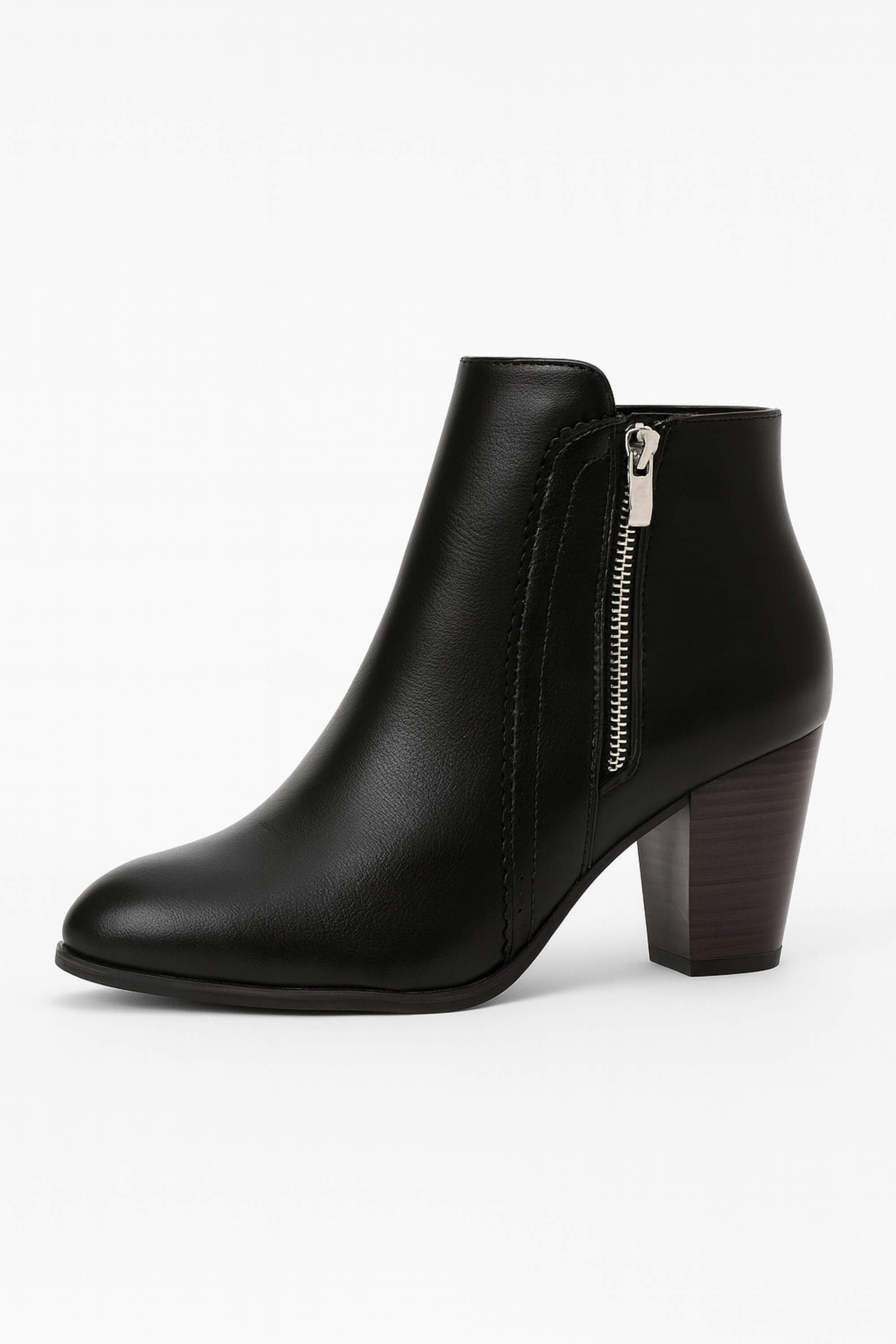 Women’s High Heel Ankle Boots | Zip Up Closed Toe