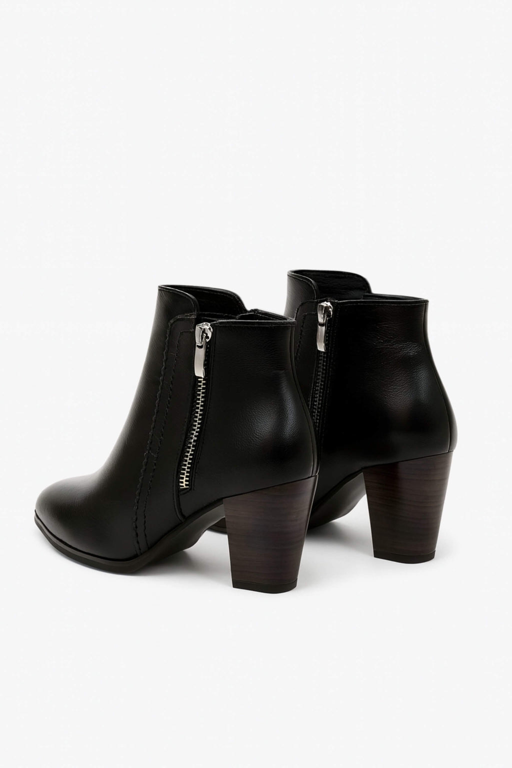 Women’s High Heel Ankle Boots | Zip Up Closed Toe