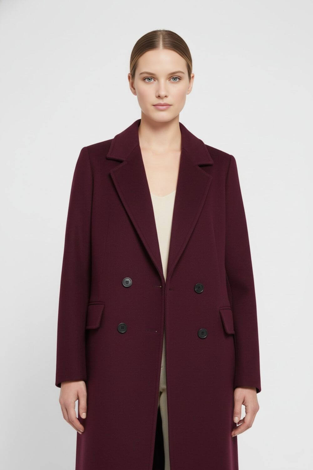 Women’s Long Coat | Double-Breasted