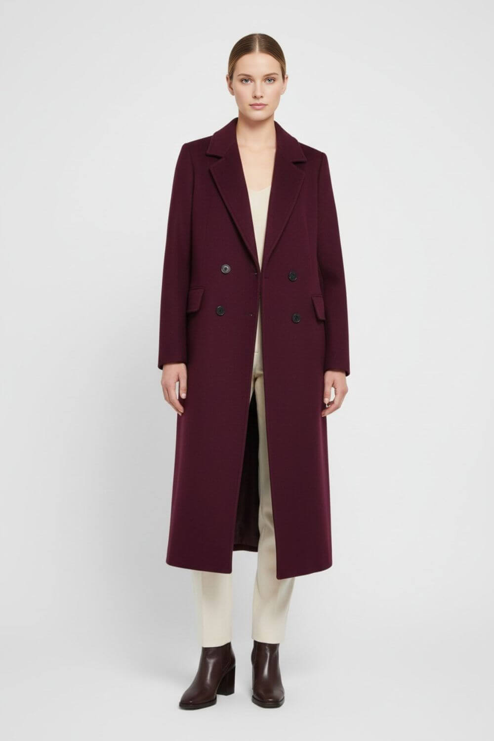 Women’s Long Coat | Double-Breasted