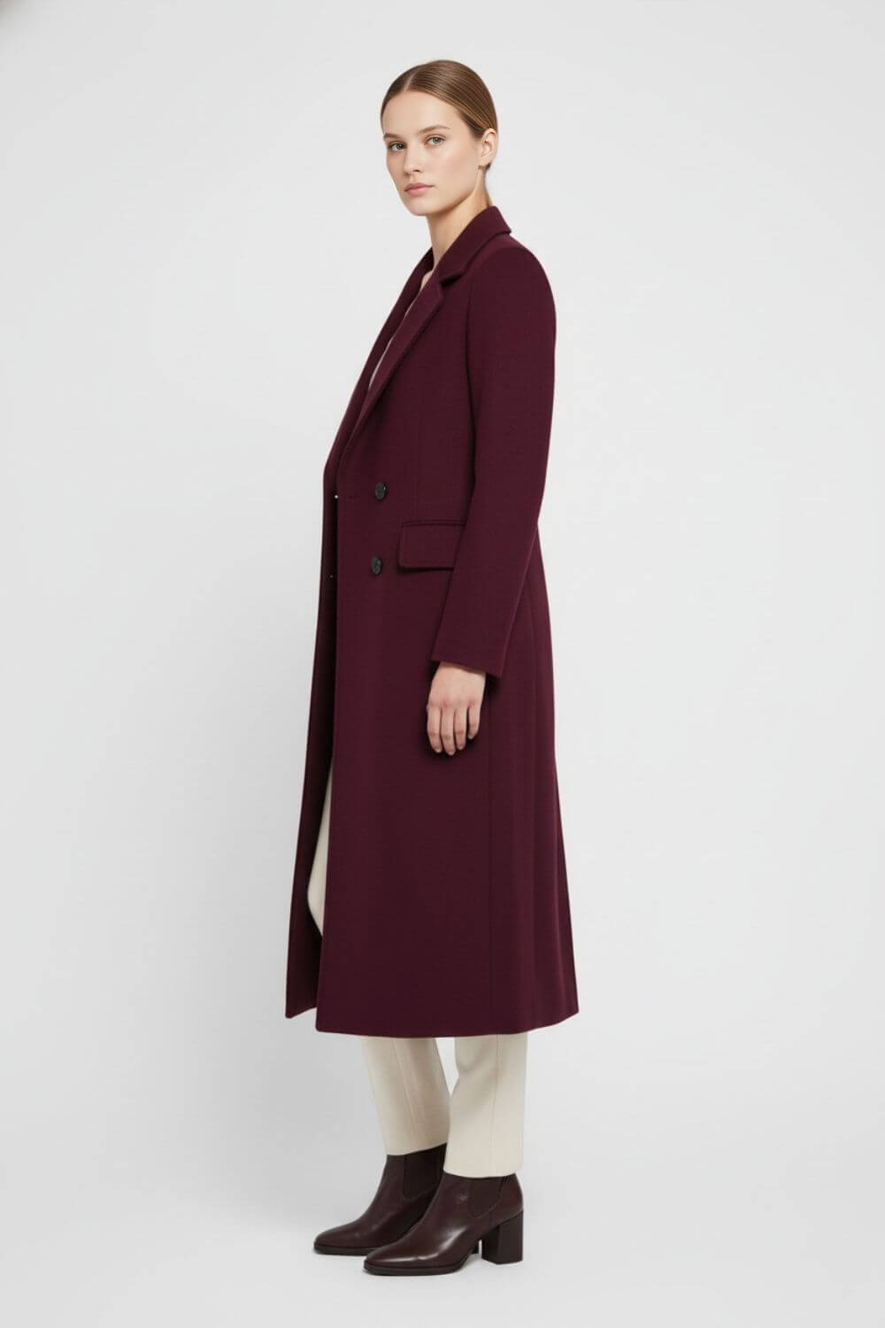 Women’s Long Coat | Double-Breasted