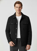 Men’s Quilted Jacket | Button Up Pockets