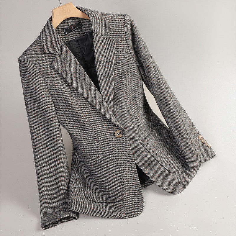 Women’s Tailored Single Button Blazer | Elegant Women’s Blazer Jacket