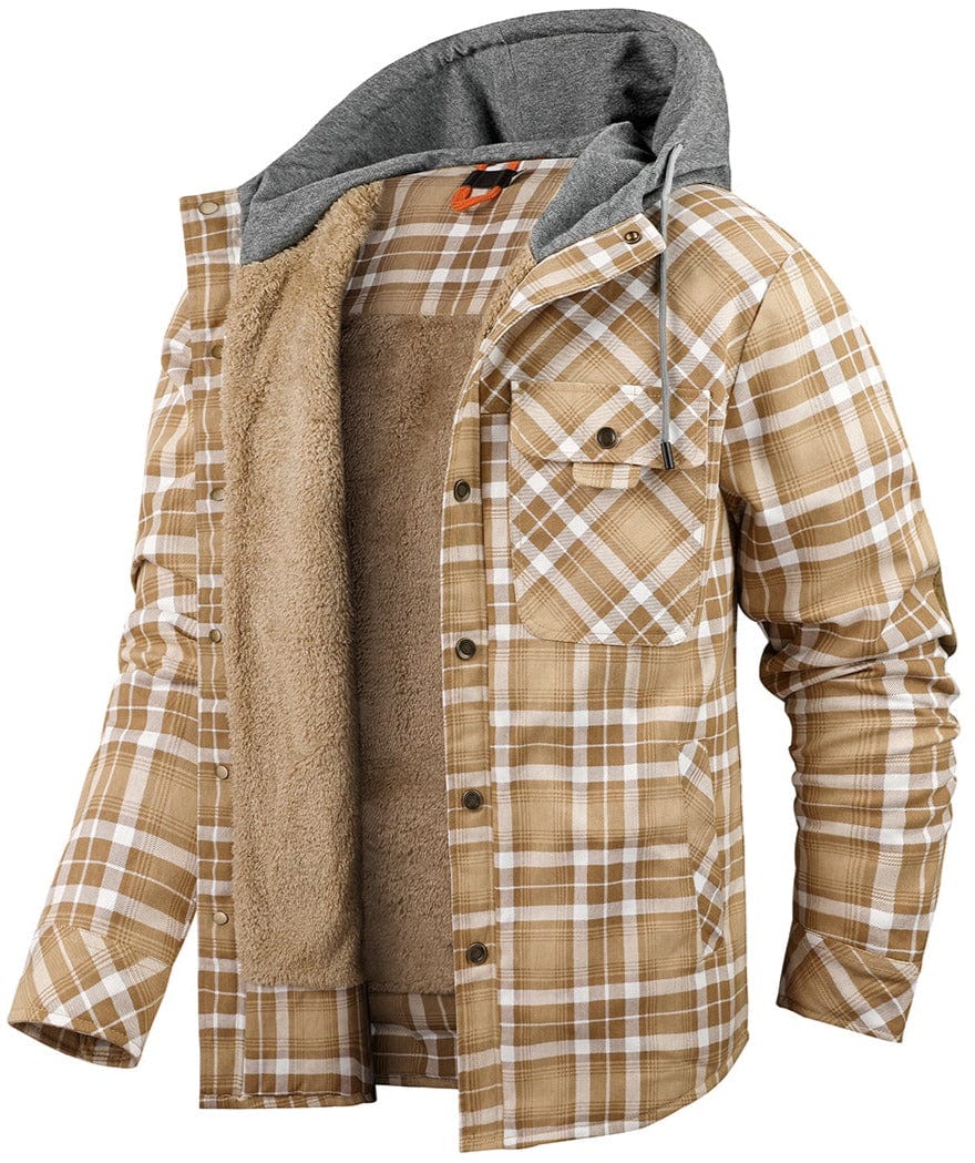 Men’s Hooded Jacket | Zip-Up Pockets