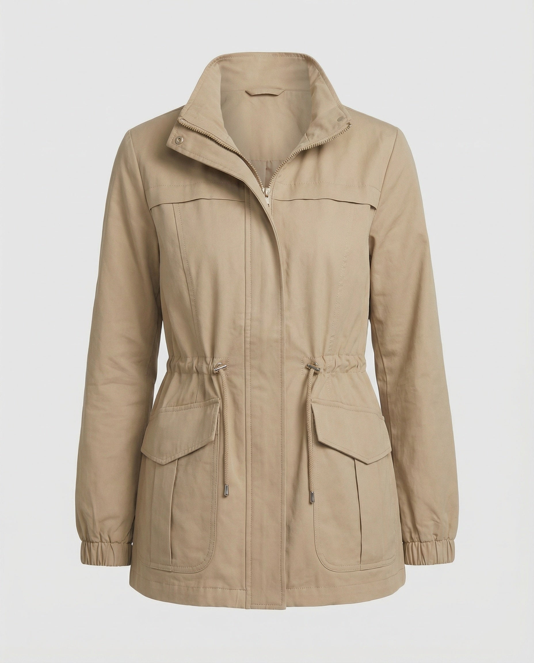 Women’s Casual Jacket | Drawstring and Pockets