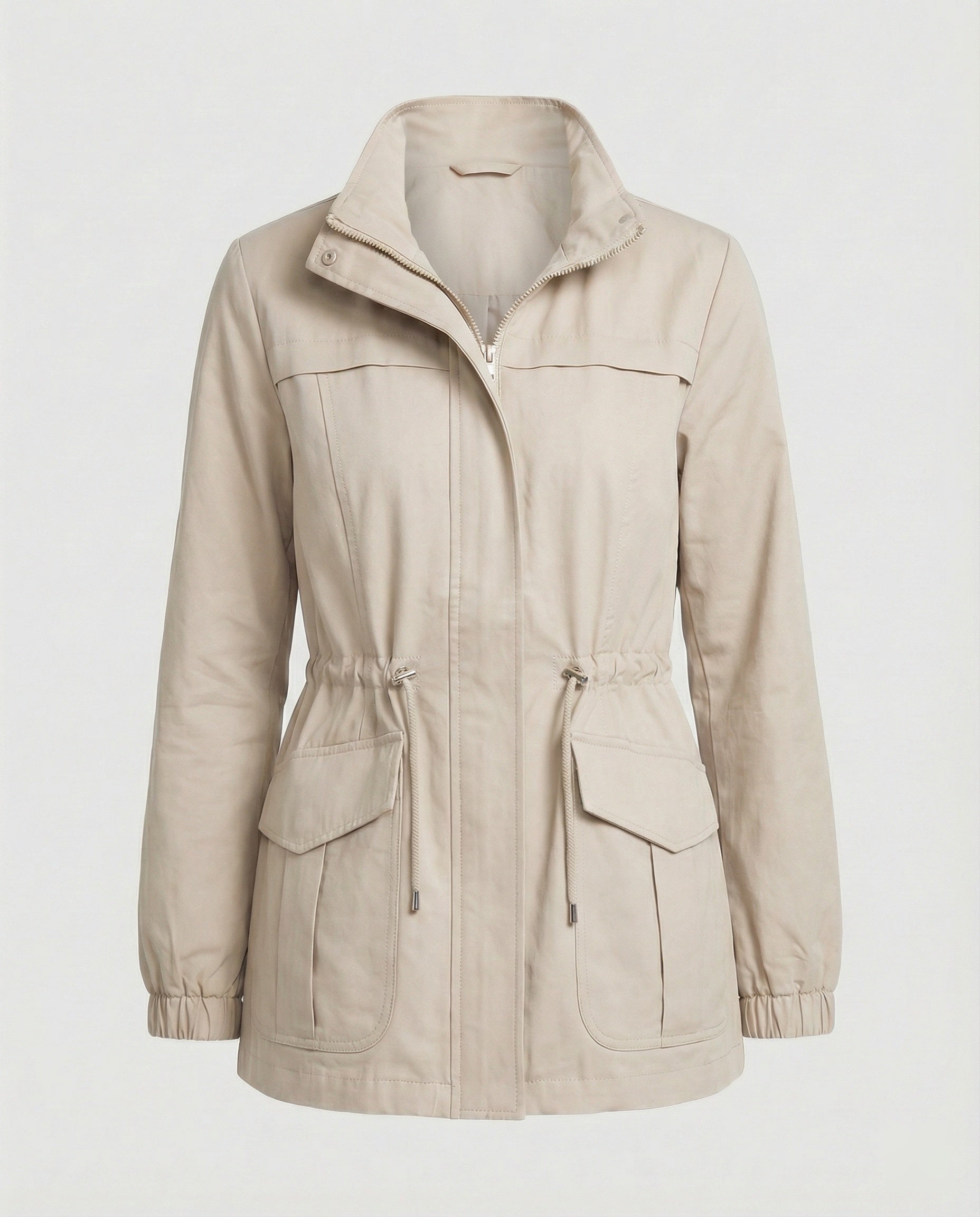 Women’s Casual Jacket | Drawstring and Pockets