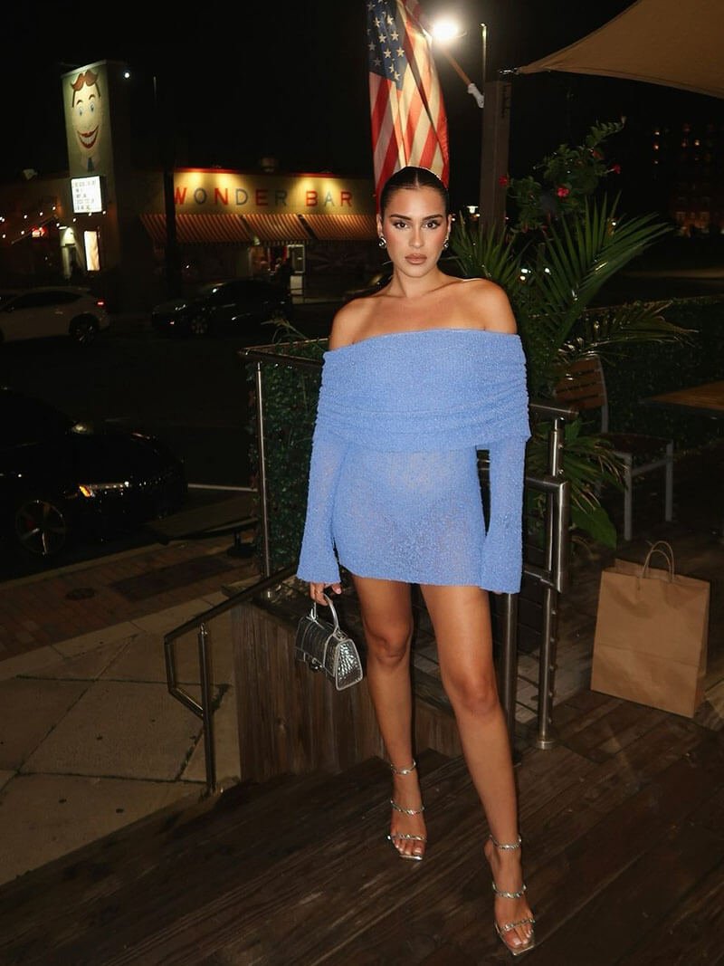 Women’s Formal Mini Dress | Off Shoulder Long Sleeve