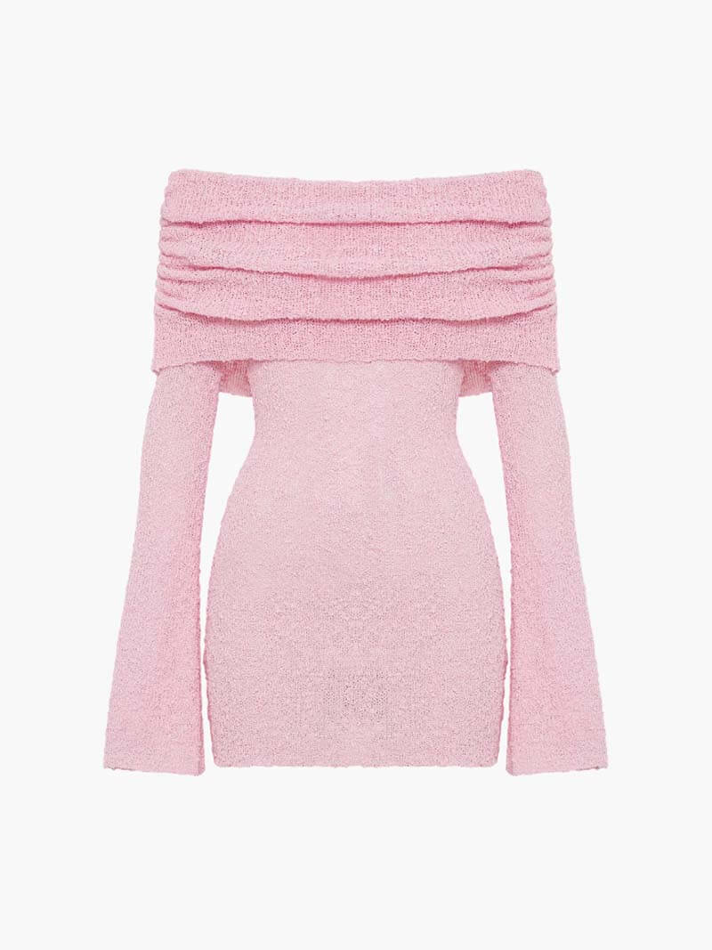 Women’s Formal Mini Dress | Off Shoulder Long Sleeve