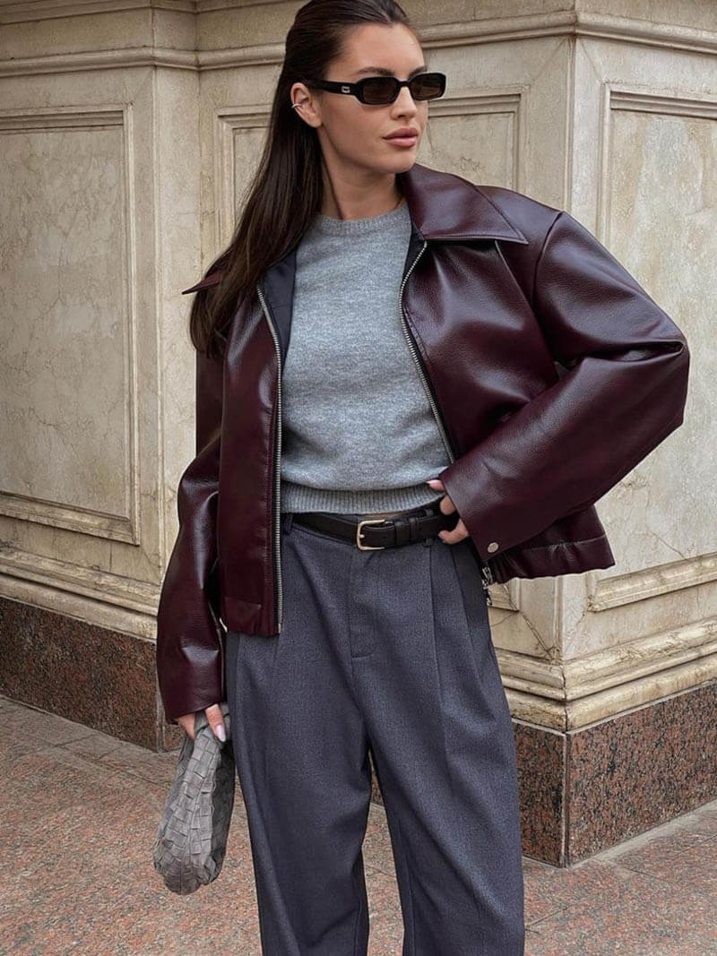 Women’s Cropped Jacket | Zip-Up