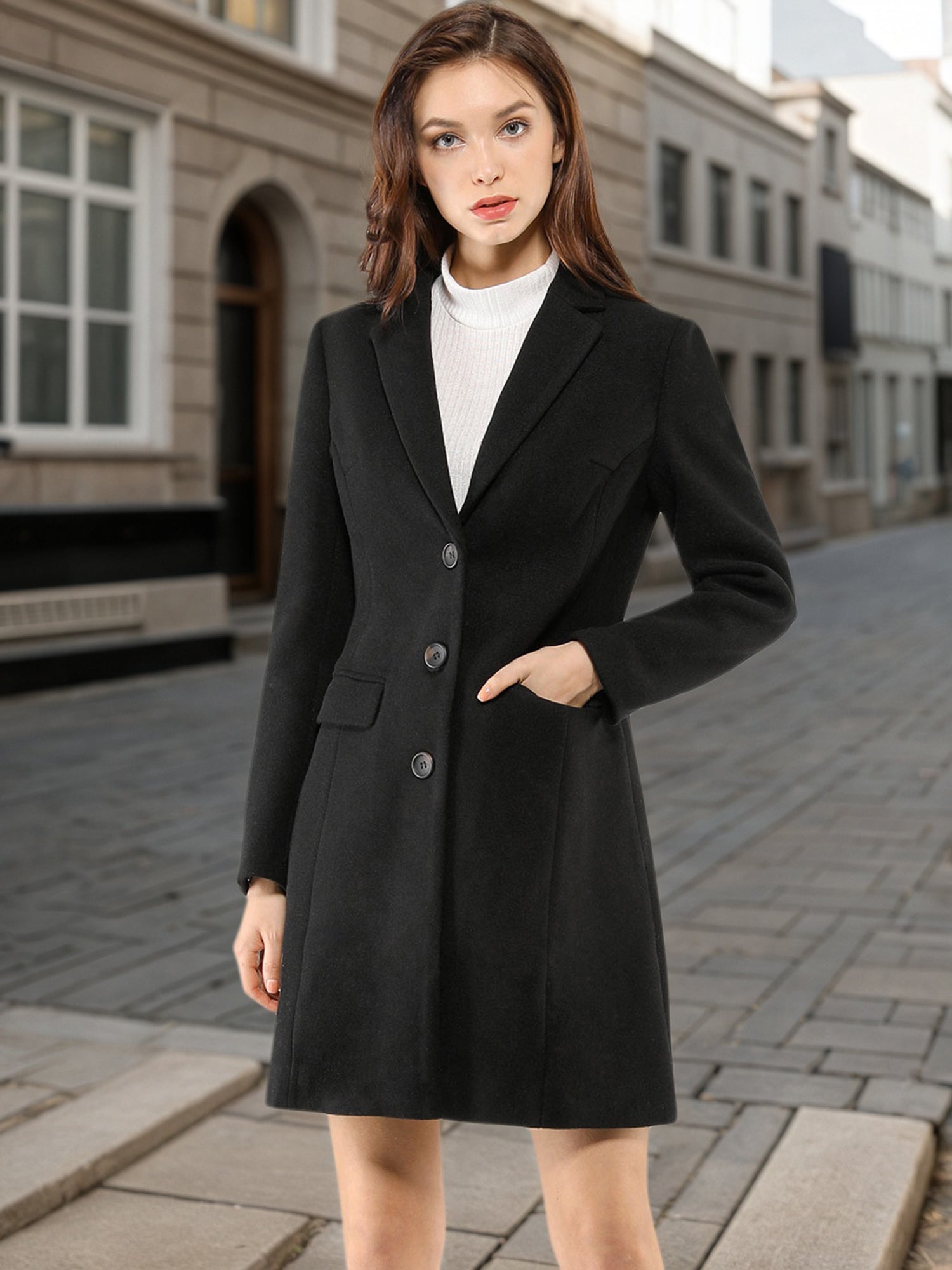 Women’s Casual Coat | Button-Up