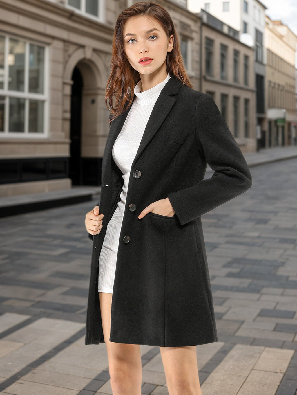 Women’s Casual Coat | Button-Up