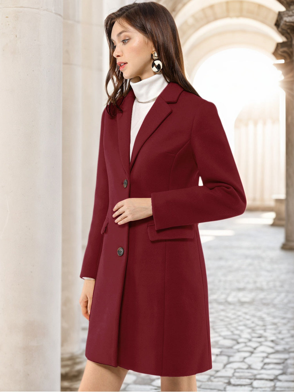 Women’s Casual Coat | Button-Up