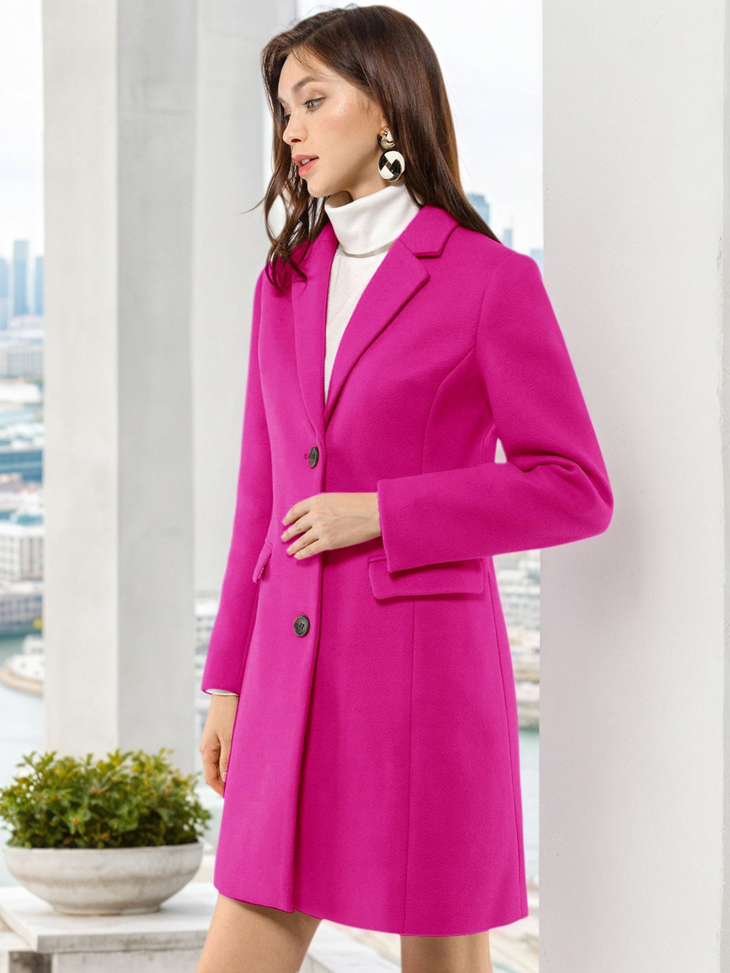 Women’s Casual Coat | Button-Up