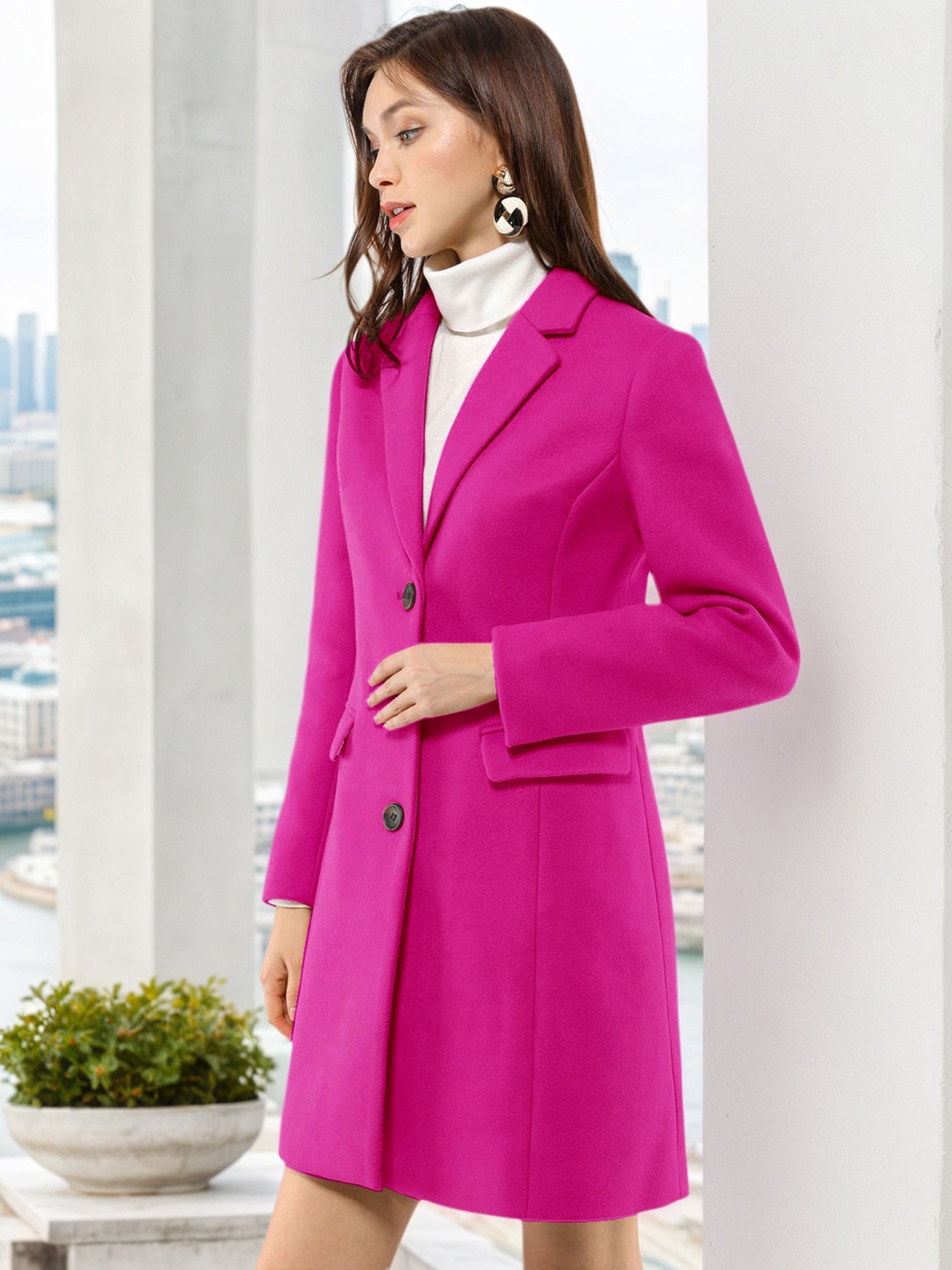 Women’s Casual Coat | Button-Up