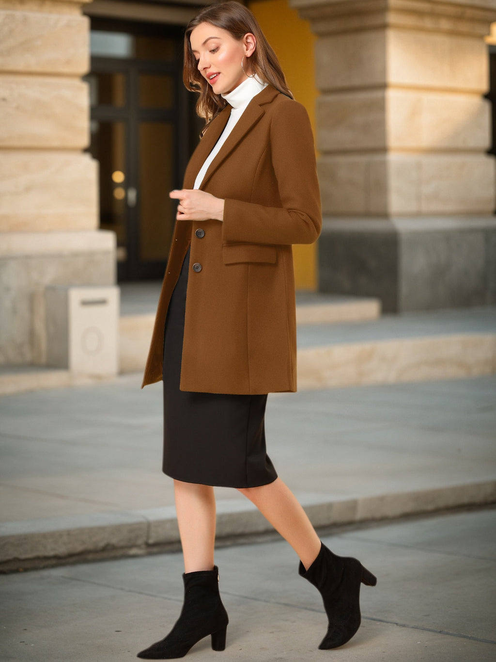 Women’s Casual Coat | Button-Up