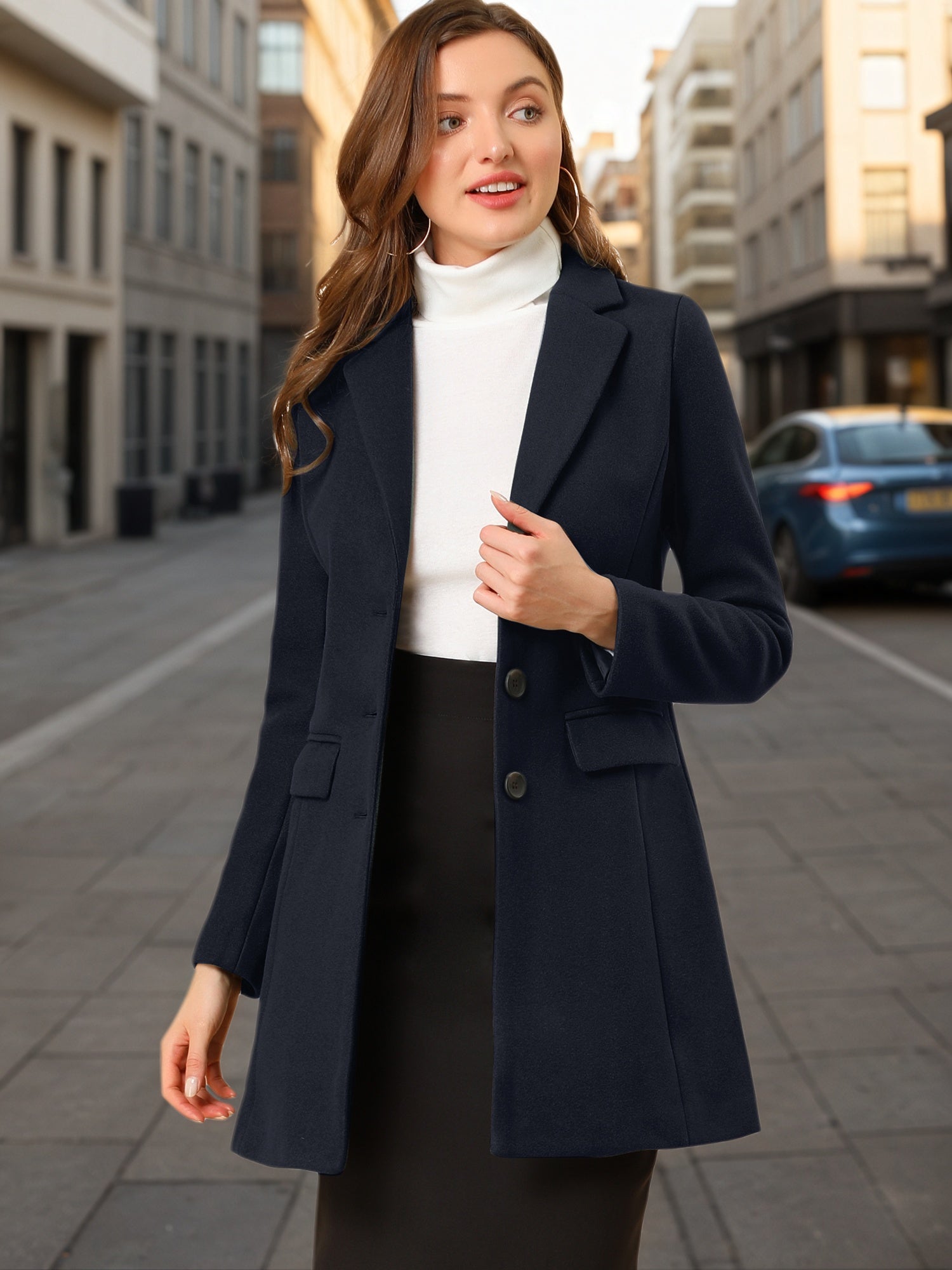 Women’s Casual Coat | Button-Up