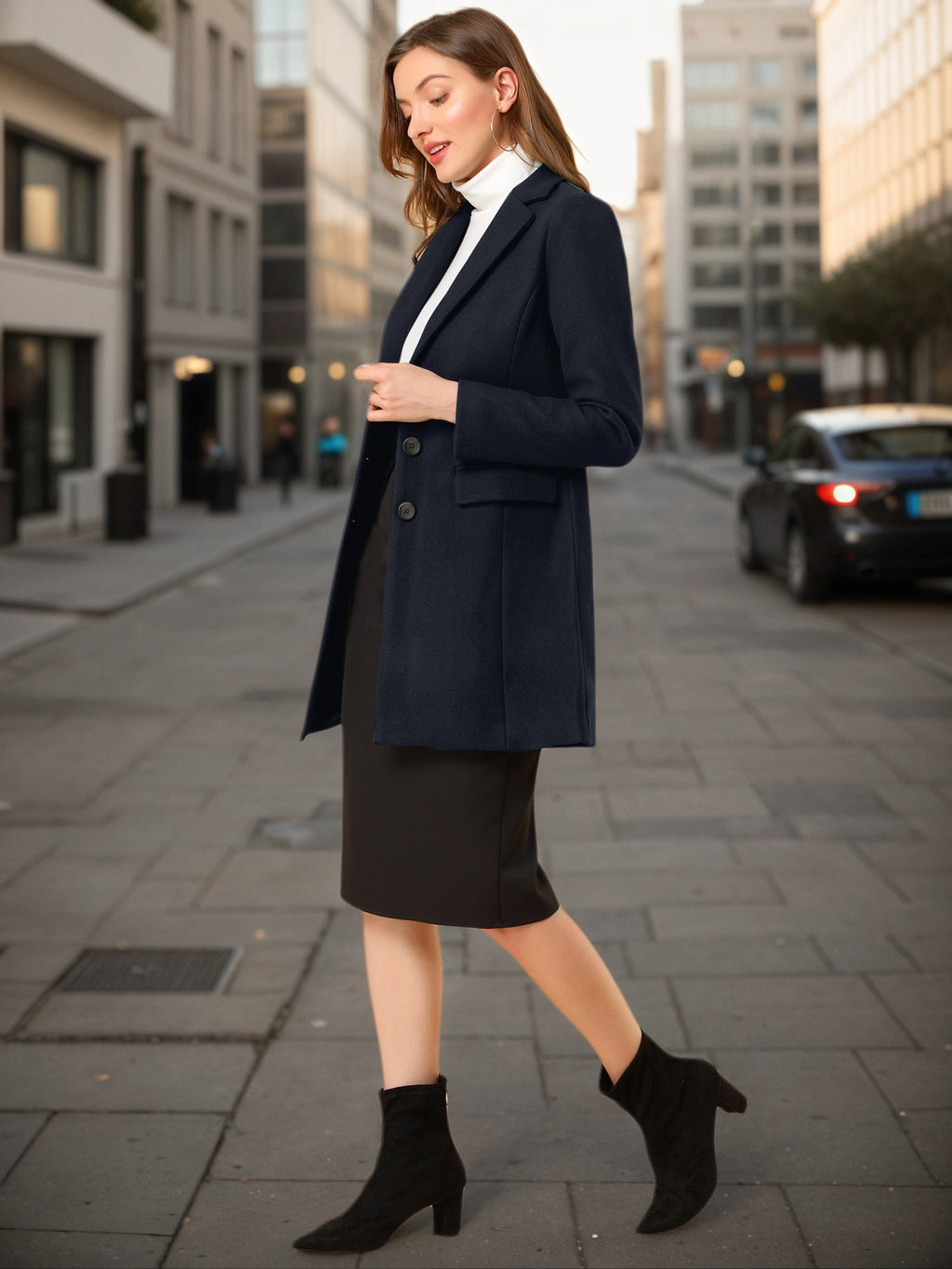 Women’s Casual Coat | Button-Up