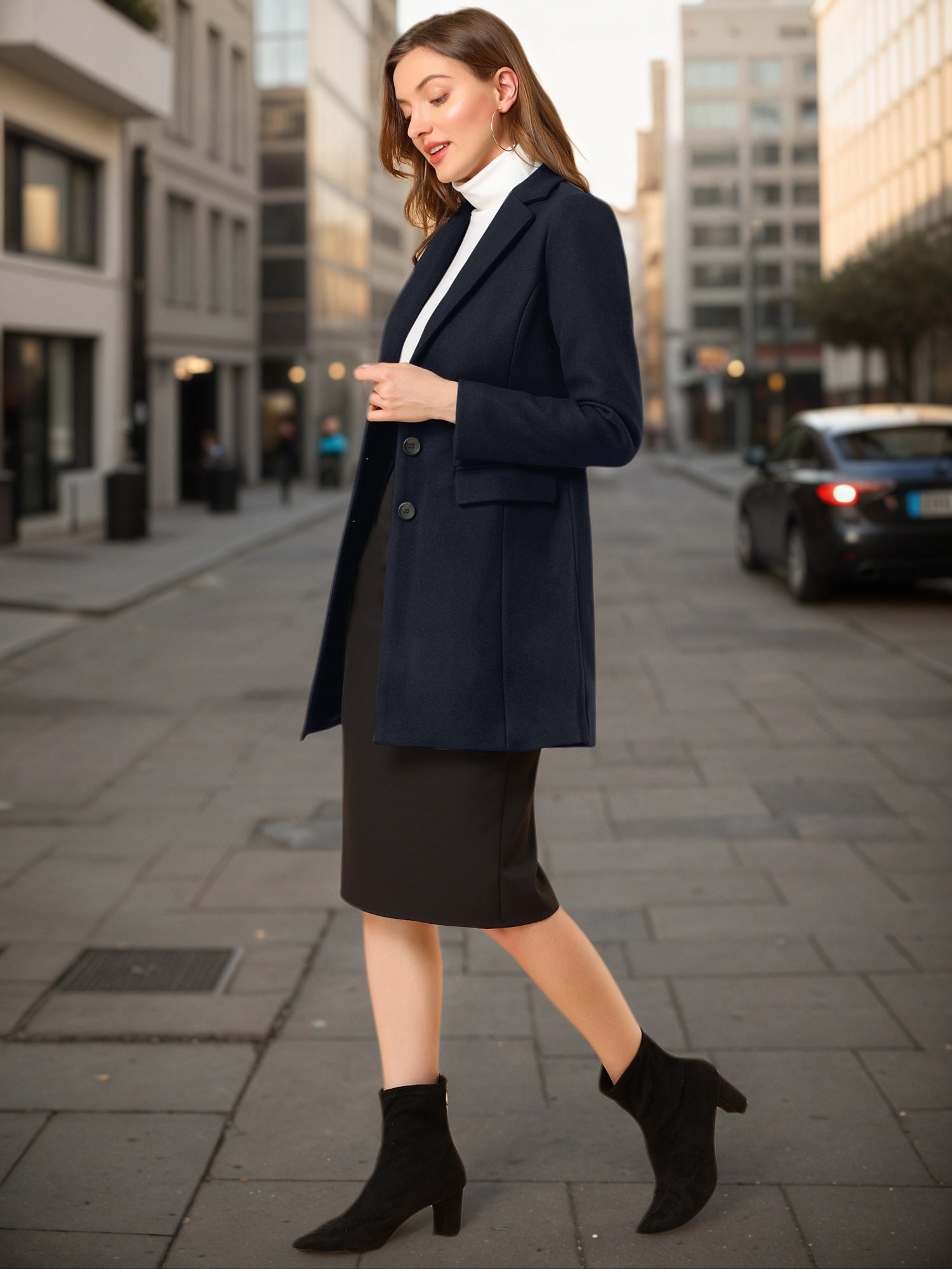 Women’s Casual Coat | Button-Up