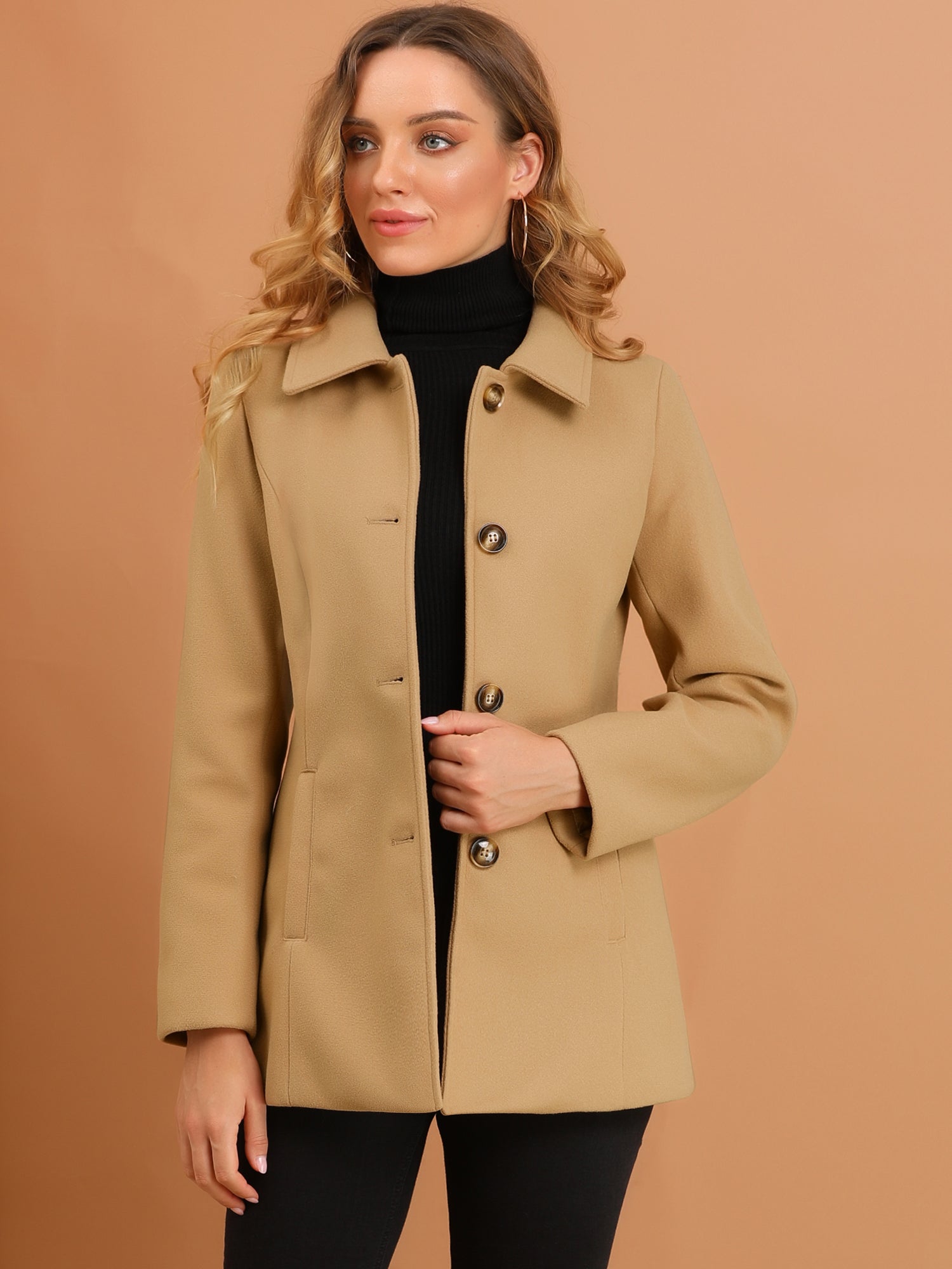 Women’s Structured Winter Jacket | Buttoned Pockets