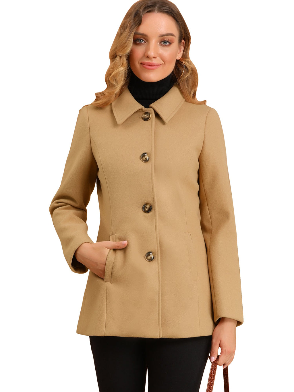 Women’s Structured Winter Jacket | Buttoned Pockets