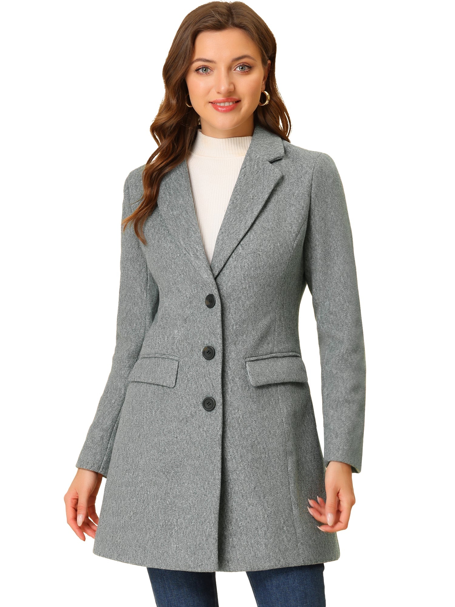 Women’s Casual Coat | Button-Up