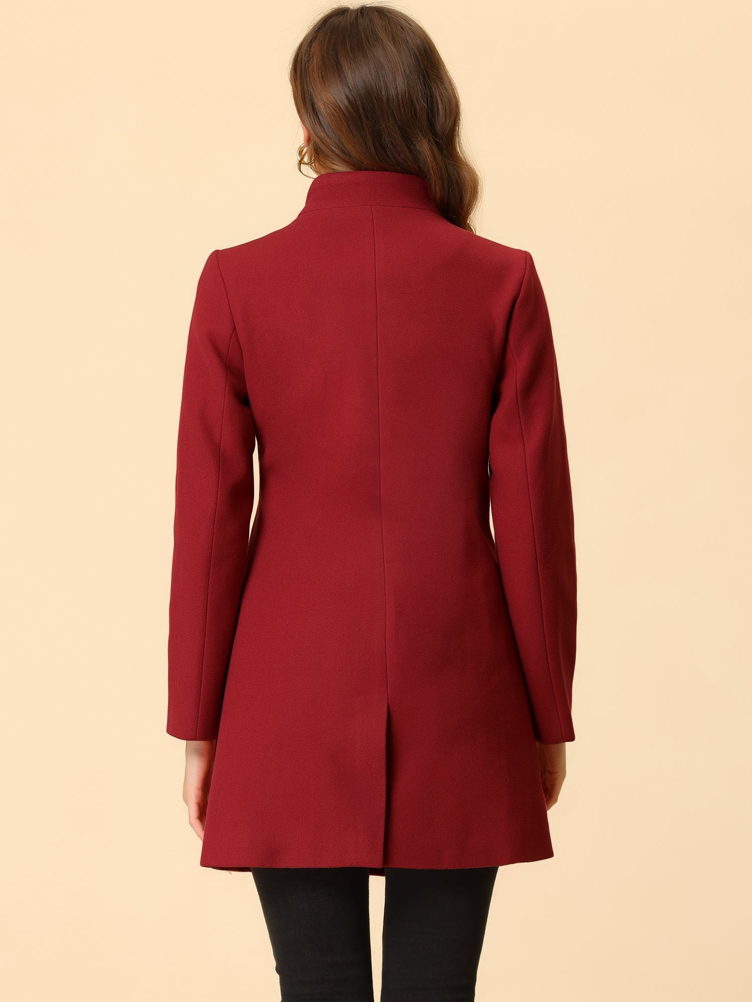 Women’s Long Coat | Buttoned Pockets