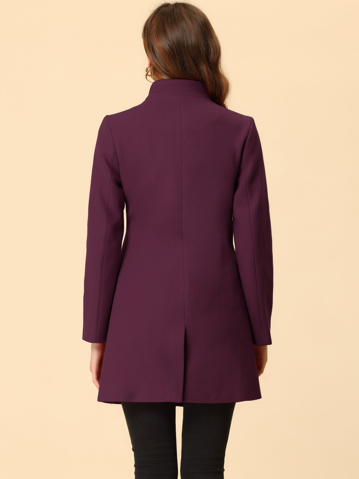 Women’s Long Coat | Buttoned Pockets