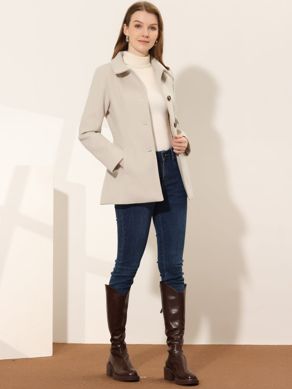 Women’s Structured Winter Jacket | Buttoned Pockets