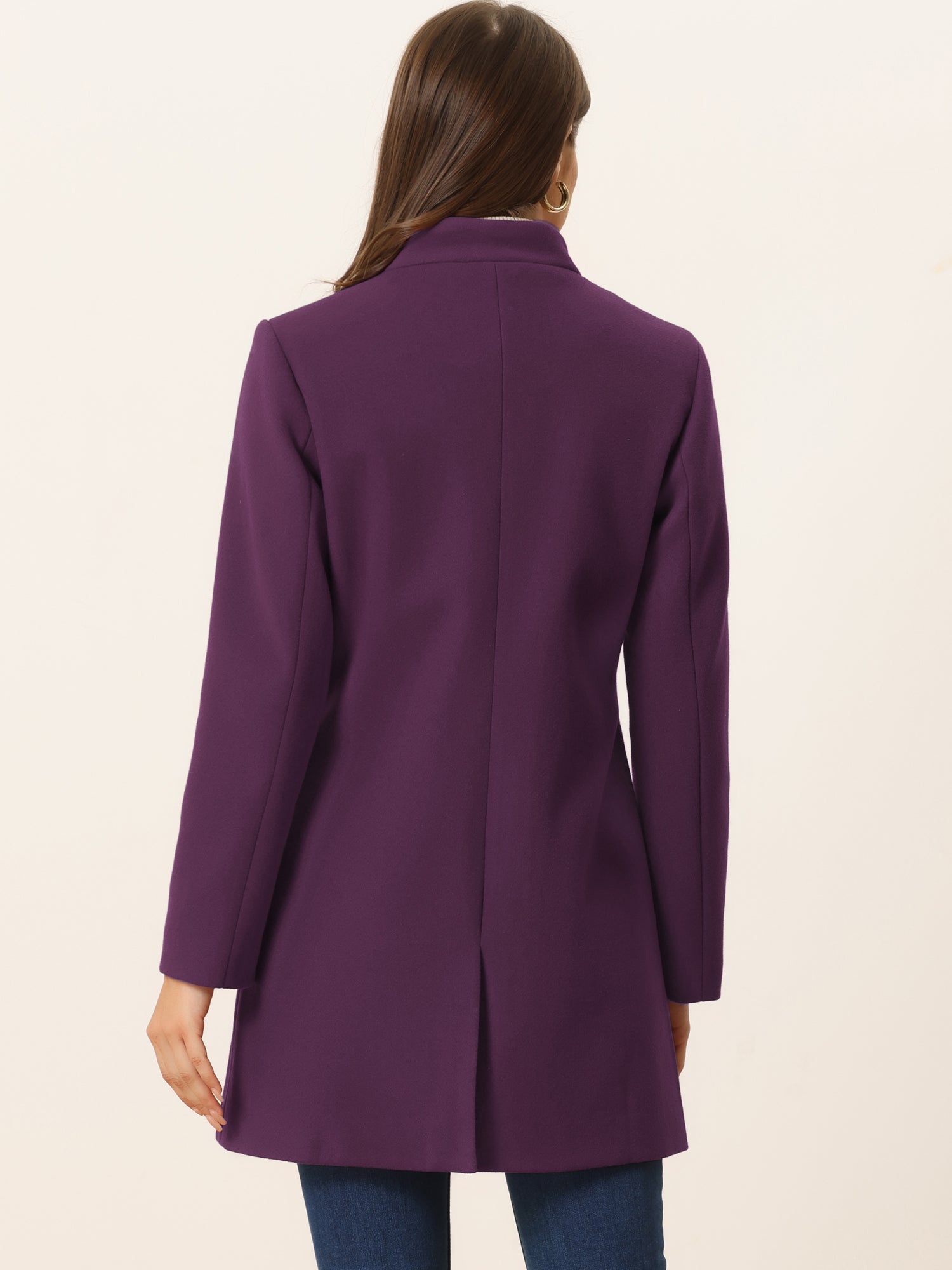 Women’s Long Coat | Buttoned Pockets