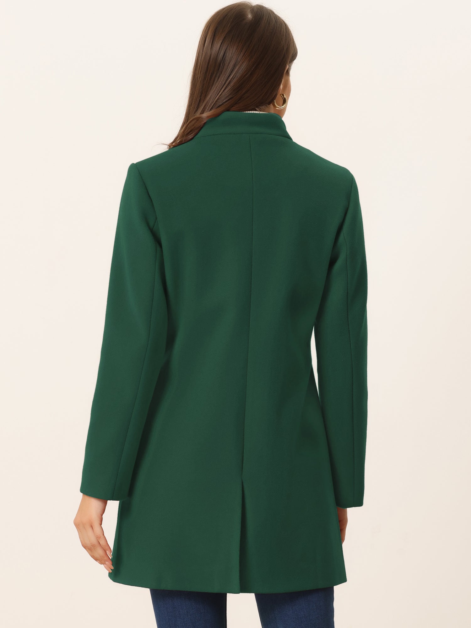 Women’s Long Coat | Buttoned Pockets