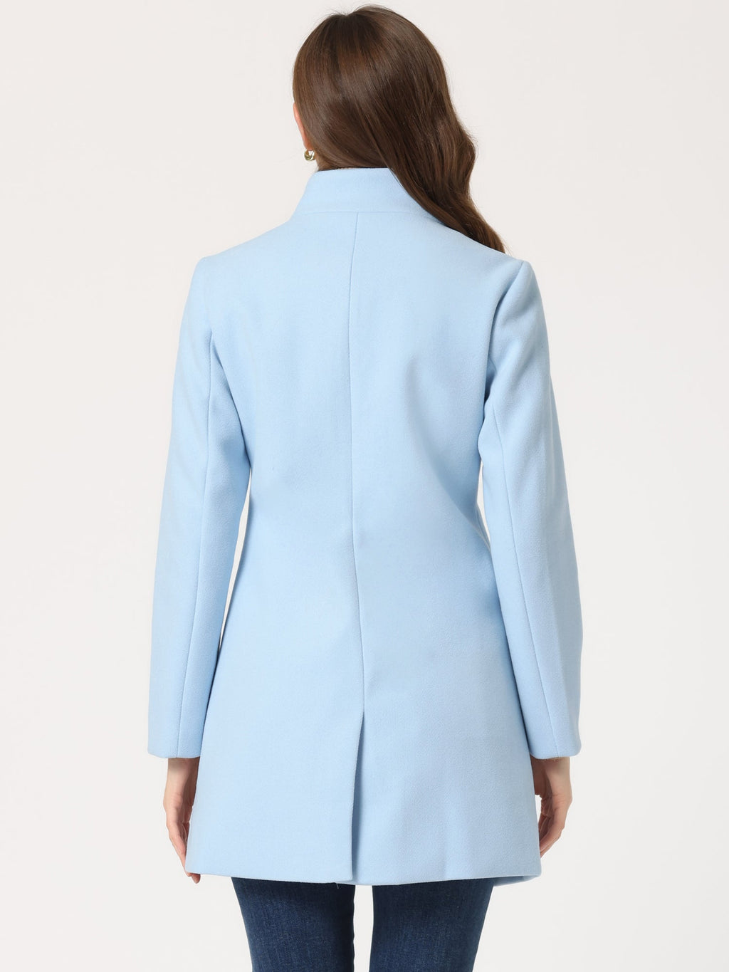 Women’s Long Coat | Buttoned Pockets