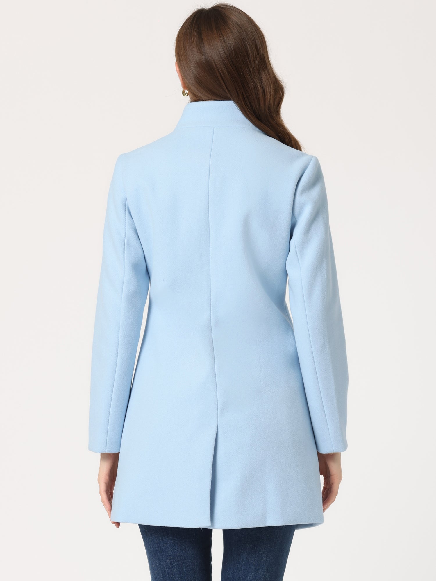 Women’s Long Coat | Buttoned Pockets