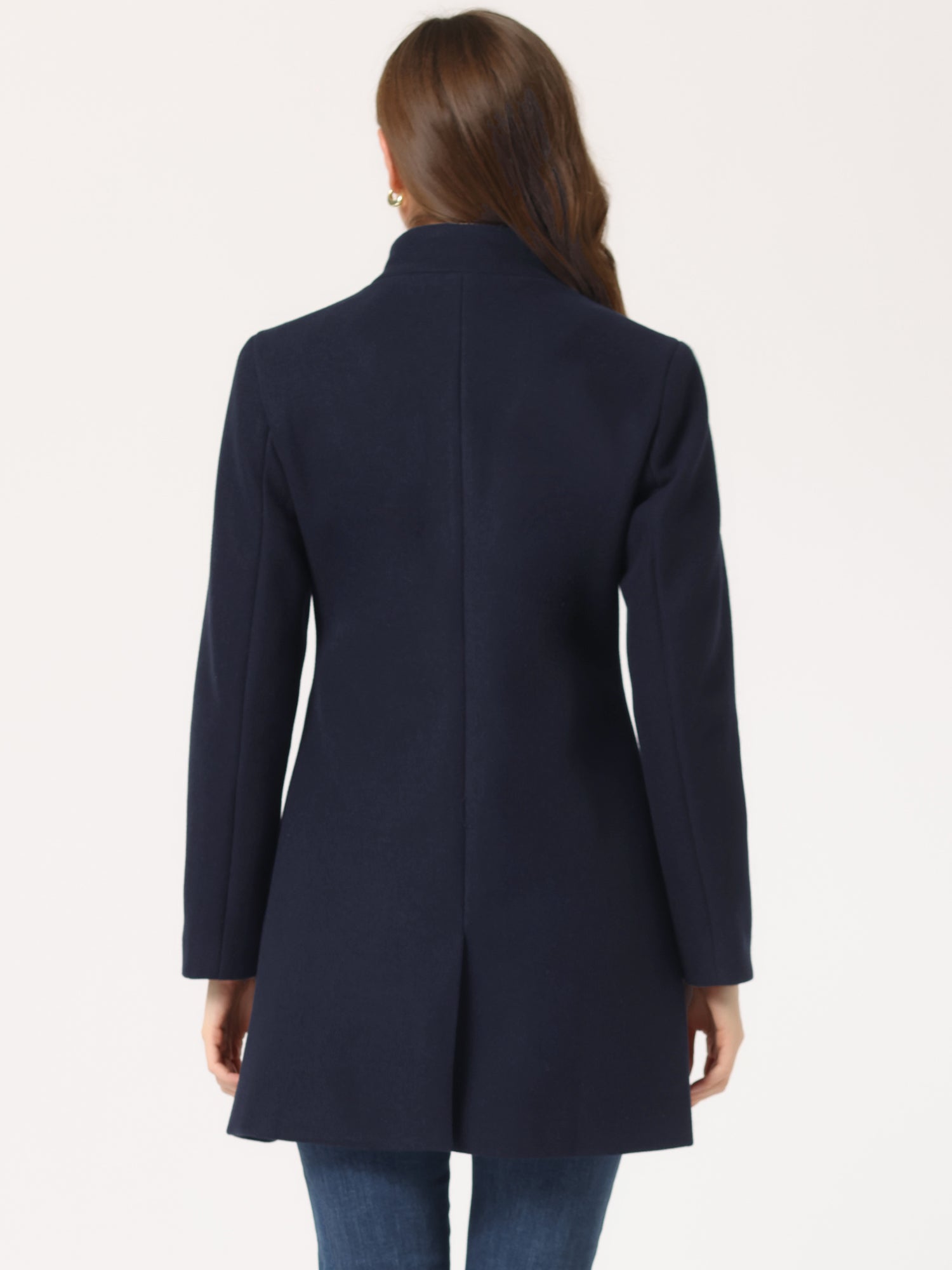 Women’s Long Coat | Buttoned Pockets