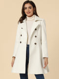Women’s Long Trench Coat | Double-Breasted Pockets