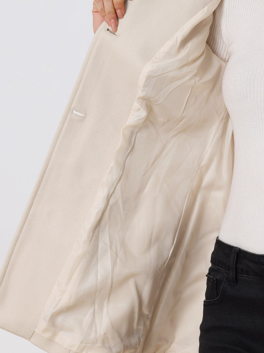 Women’s Casual Coat | Button Up and Pockets
