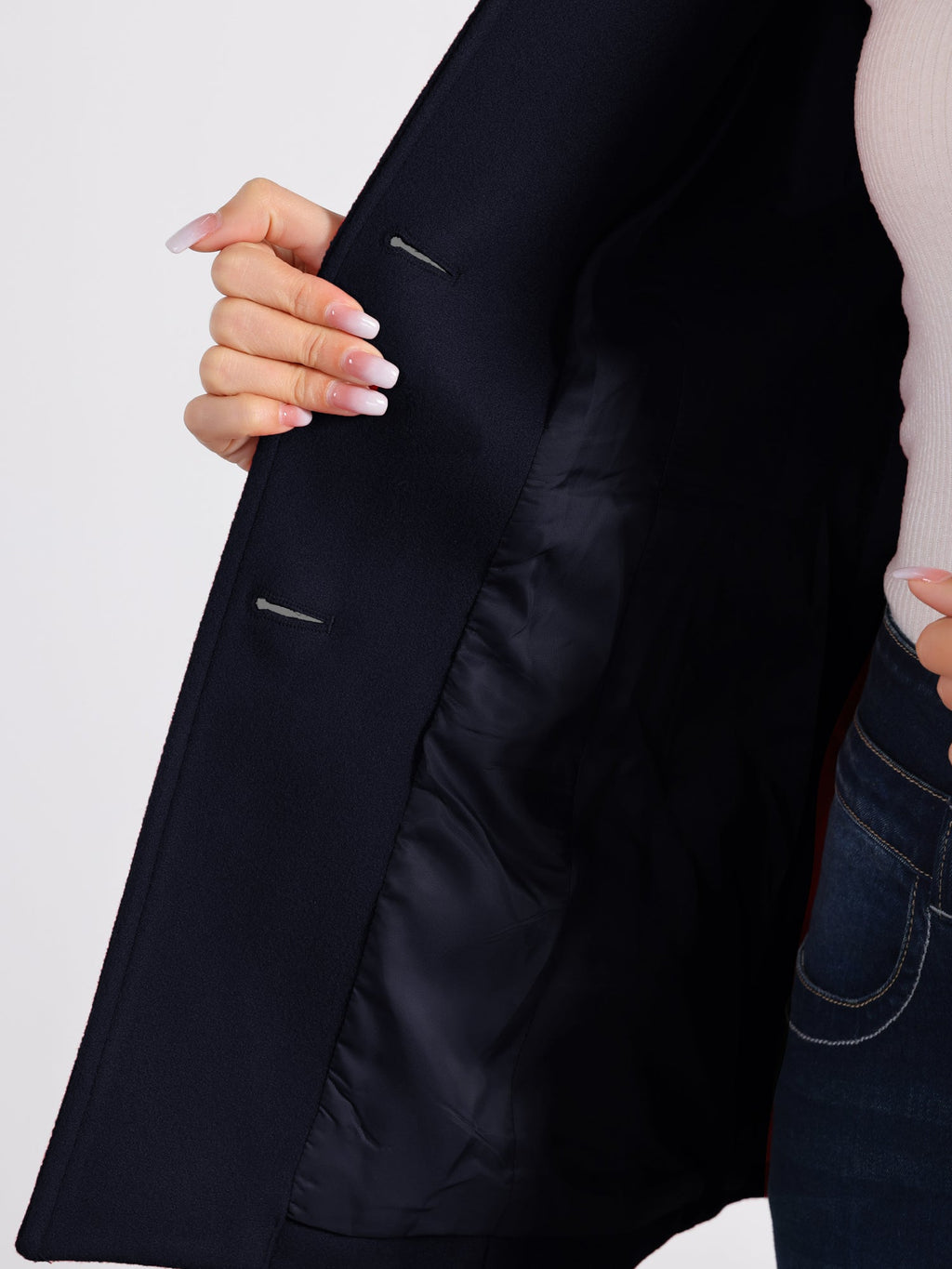 Women’s Structured Winter Jacket | Buttoned Pockets